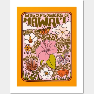 Hawaii Wildflowers Posters and Art